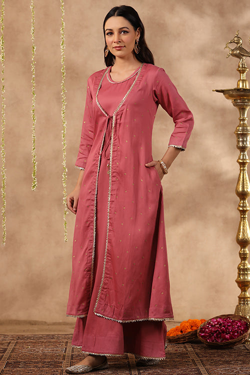 Shuddhi Mauve Double Dress