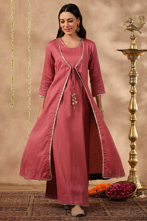 Shuddhi Mauve Double Dress