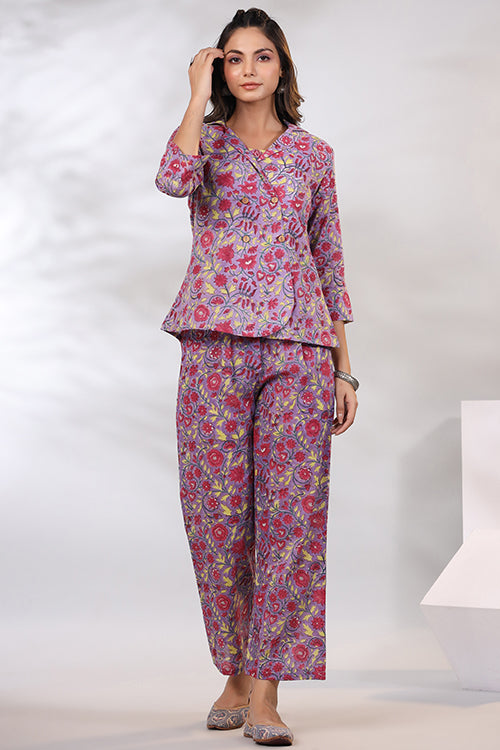 Shuddhi Lavender 3 Piece Co-Ord Set