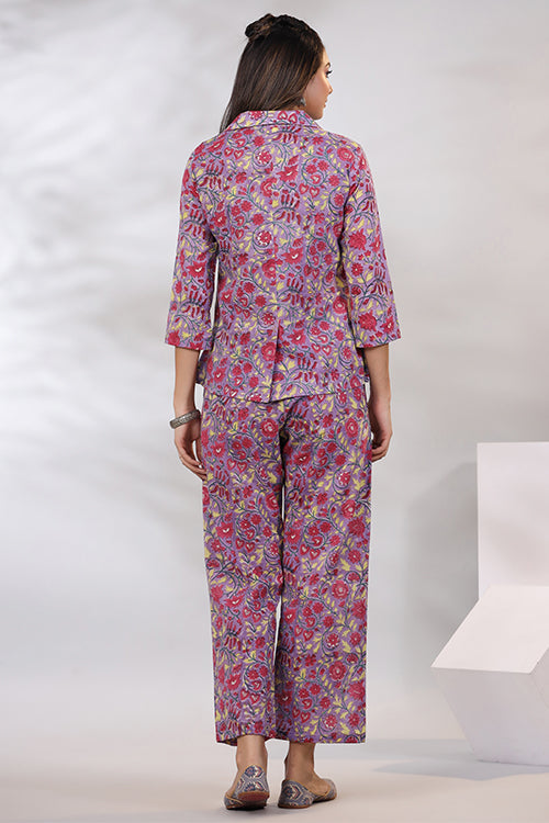 Shuddhi Lavender 3 Piece Co-Ord Set
