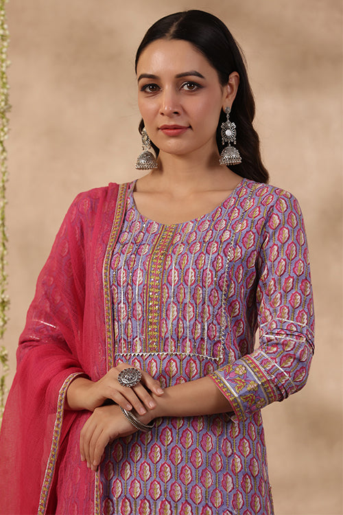 クルタ　ワンピースKurta 3 pcs set (XL) 2セット セットアップ風ハートネックパワーショルダーワンピース