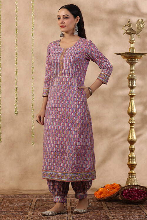 クルタ　ワンピースKurta 3 pcs set (XL) 2セット セットアップ風ハートネックパワーショルダーワンピース
