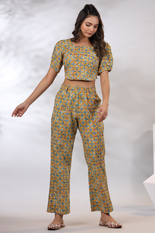 Shuddhi Mustard Co-Ord Set