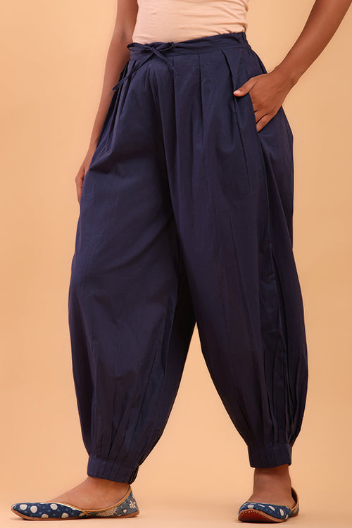 Shuddhi Navy Blue Afghani Pant