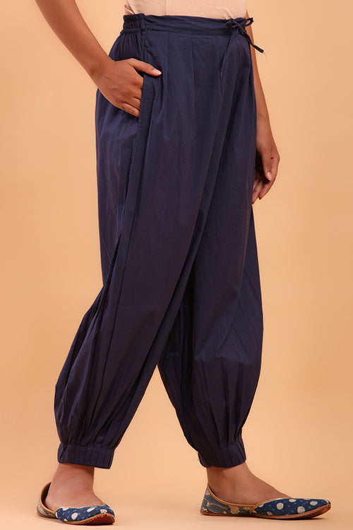 Shuddhi Navy Blue Afghani Pant