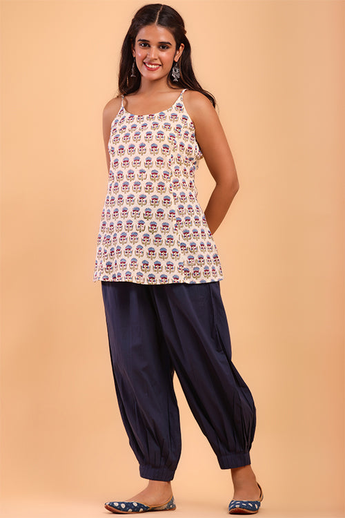 Shuddhi Navy Blue Afghani Pant