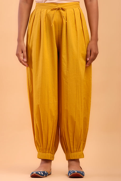 Shuddhi Golden Yellow Afghani Pant