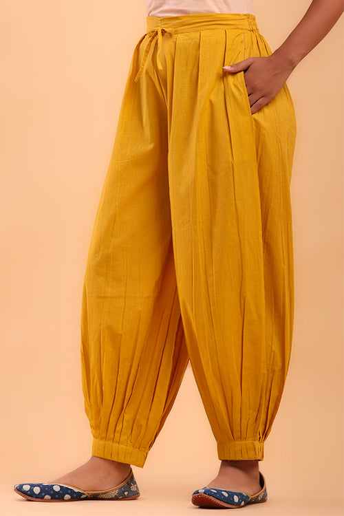 Shuddhi Golden Yellow Afghani Pant
