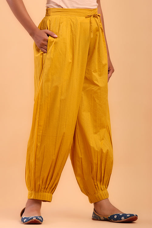 Shuddhi Golden Yellow Afghani Pant