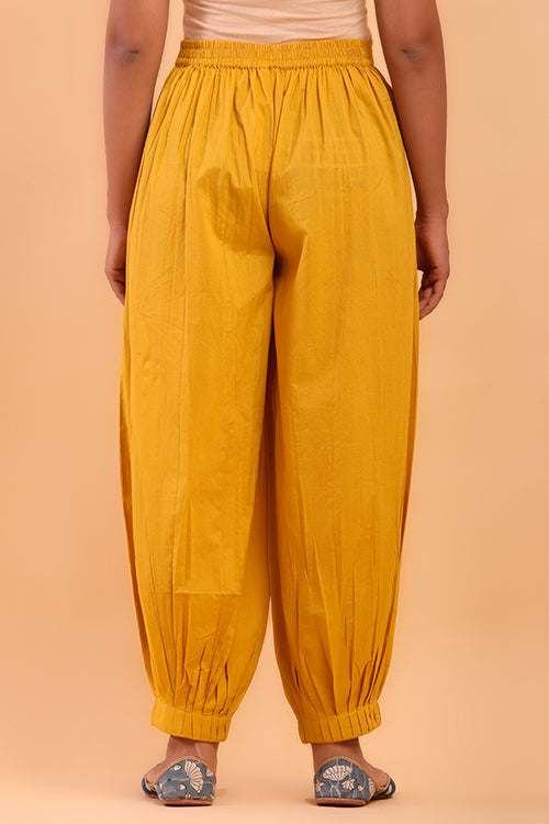 Shuddhi Golden Yellow Afghani Pant