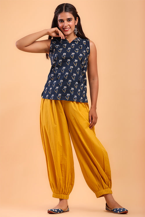 Shuddhi Golden Yellow Afghani Pant