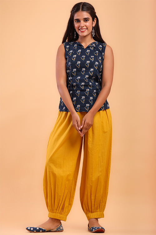 Shuddhi Golden Yellow Afghani Pant