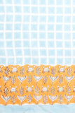 Sooti Syahi "Crab In Orange" Handblock Print Mul Cotton Saree