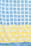 Sooti Syahi "Crab In Yellow" Block Printed Cotton Saree