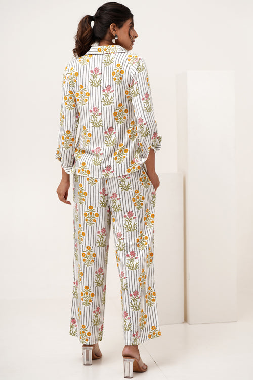 Sooti Syahi Melody Cascade Hand Block Printed Co-Ord Set