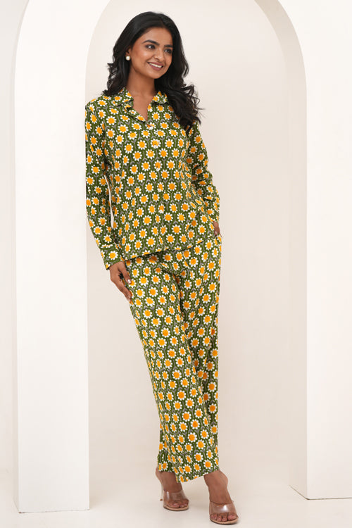 Sooti Syahi Garden Party Hand Block Printed Co-Ord Set