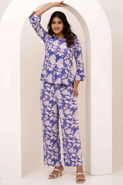 Sooti Syahi Floral Fantasy Hand Block Printed Co-Ord Set