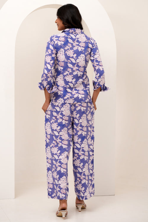 Sooti Syahi Floral Fantasy Hand Block Printed Co-Ord Set