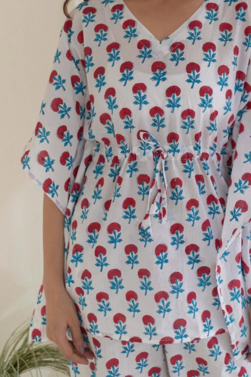 Sootisyahi -Blossom-Comfort-Cotton-Kaftan-Set