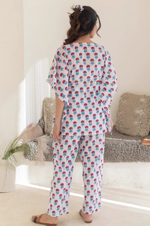 Sootisyahi -Blossom-Comfort-Cotton-Kaftan-Set