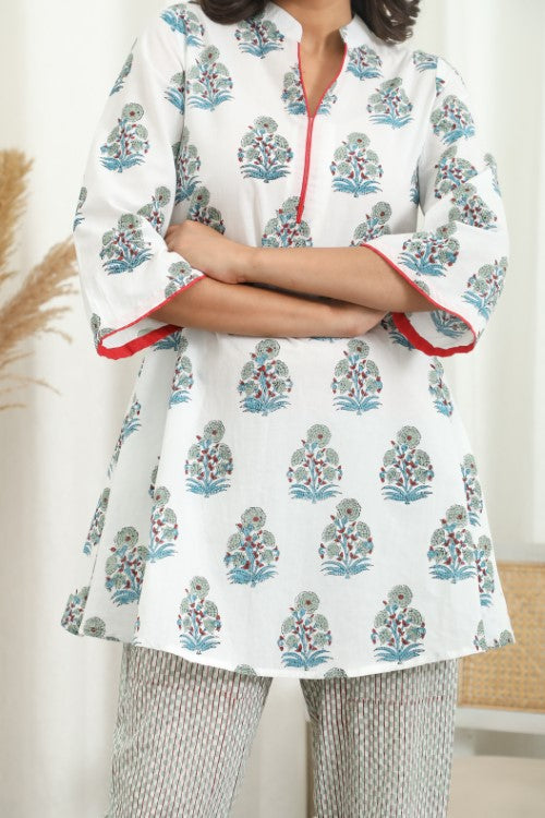 Sootisyahi ' Floralyn ' Hand Block Printed Co-Ord Set