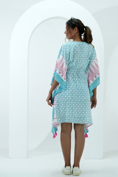 Sooti Syahi Sugary Chic Hand Block Printed Kaftan