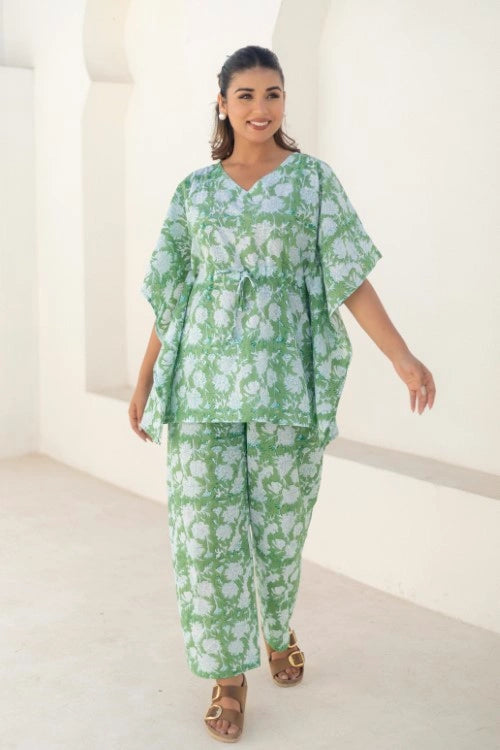 Sootisyahi -Meadow-Breeze-Cotton-Kaftan-Set