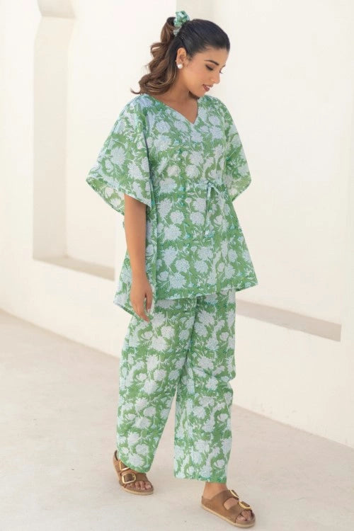 Sootisyahi -Meadow-Breeze-Cotton-Kaftan-Set