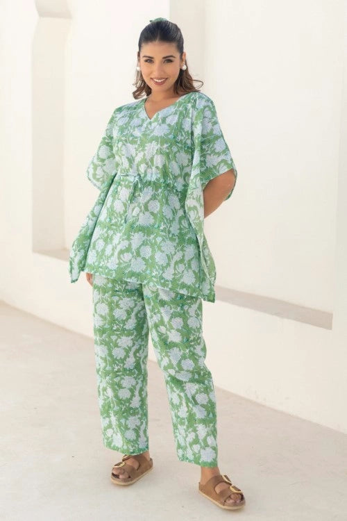 Sootisyahi -Meadow-Breeze-Cotton-Kaftan-Set