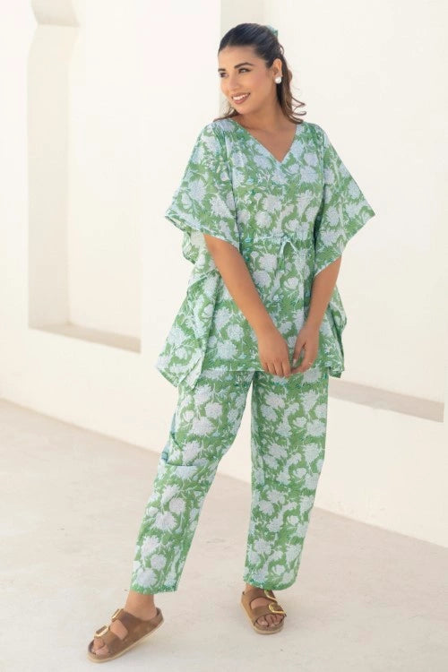 Sootisyahi -Meadow-Breeze-Cotton-Kaftan-Set