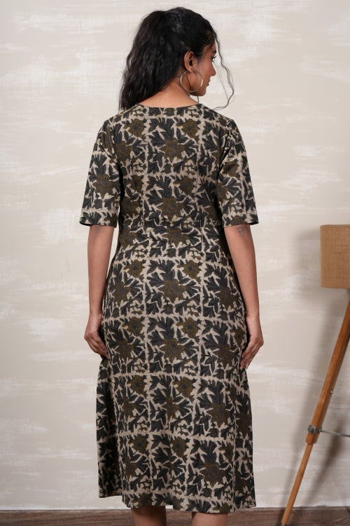 Sooti Syahi Tiana Hand Block Printed Dress