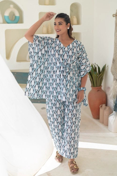 Sootisyahi -Penguin-Parade-Cotton-Kaftan-Set
