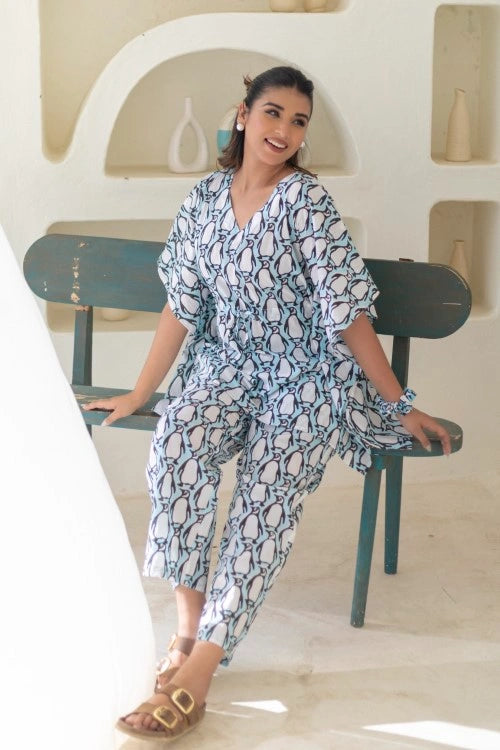 Sootisyahi -Penguin-Parade-Cotton-Kaftan-Set
