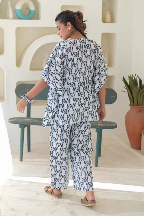 Sootisyahi -Penguin-Parade-Cotton-Kaftan-Set