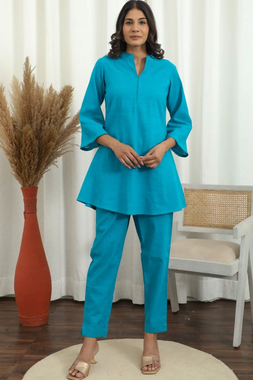 Sootisyahi ' Oceanic Chic ' Cotton Co-Ord Set