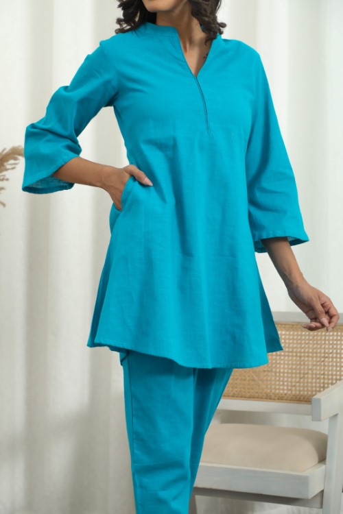 Sootisyahi ' Oceanic Chic ' Cotton Co-Ord Set
