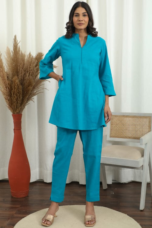 Sootisyahi ' Oceanic Chic ' Cotton Co-Ord Set