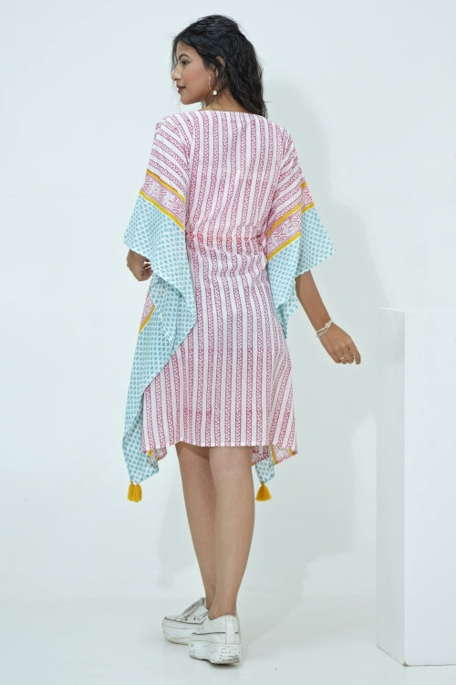 Sooti Syahi Sweet Bust Hand Block Printed Kaftan