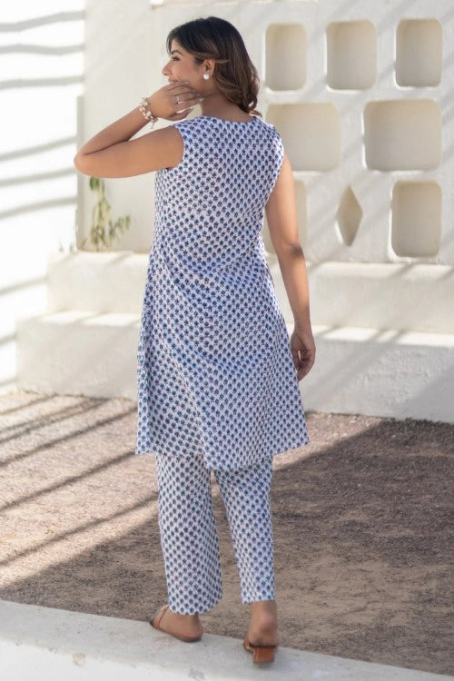 Sootisyahi -Garden Medley-Hand-Block-Printed-Co-Ord-Set