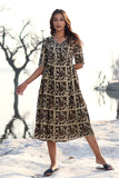 Sootisyahi 'Rustic Edge' Cotton Dress