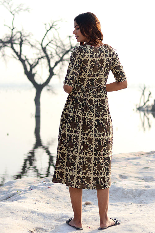 Sootisyahi 'Rustic Edge' Cotton Dress