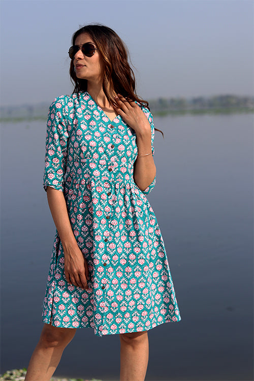 Sootisyahi 'Floral Frame' Cotton Dress