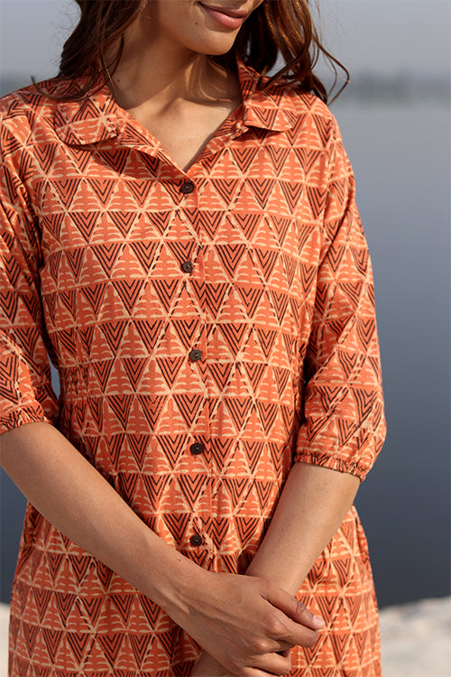 Sootisyahi 'Geometrical Weave' Cotton Dress