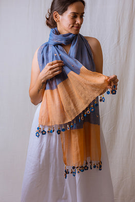 Buy Cream Stoles & Scarves for Women by Cloth Haus India Online