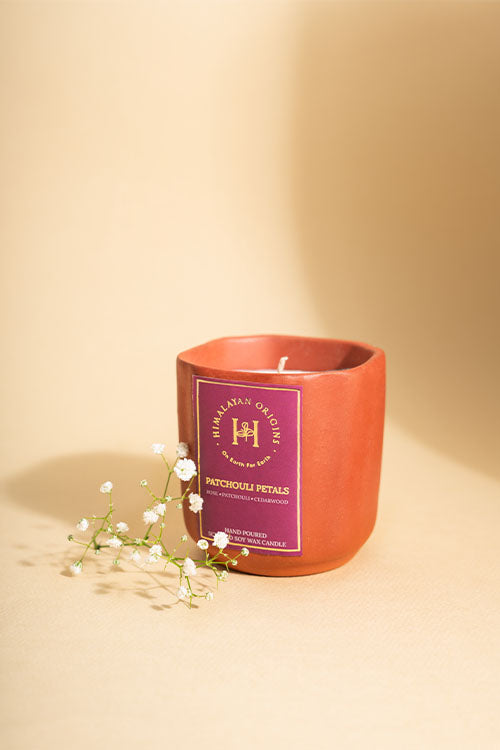 Himalayan Origins Patchouli Petals Soy Wax Scented Candle