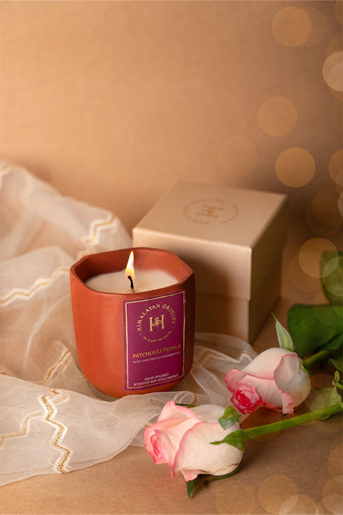 Himalayan Origins Patchouli Petals Soy Wax Scented Candle