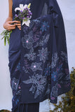 Okhai 'Dazzle' Hand Embroidered Pure Cotton Saree | Relove
