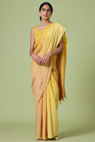 Okhai 'Yellow Rose' Ombre Modal Muslin Silk Saree