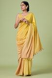 Okhai 'Yellow Rose' Ombre Modal Muslin Silk Saree