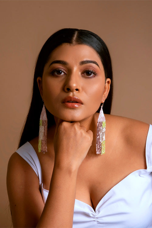 Melo Studio Serena Hand Beaded Earrings